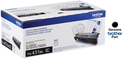 Brother TN431BK TN-431BK Toner Cartridge Black HL-L8360CDW HL